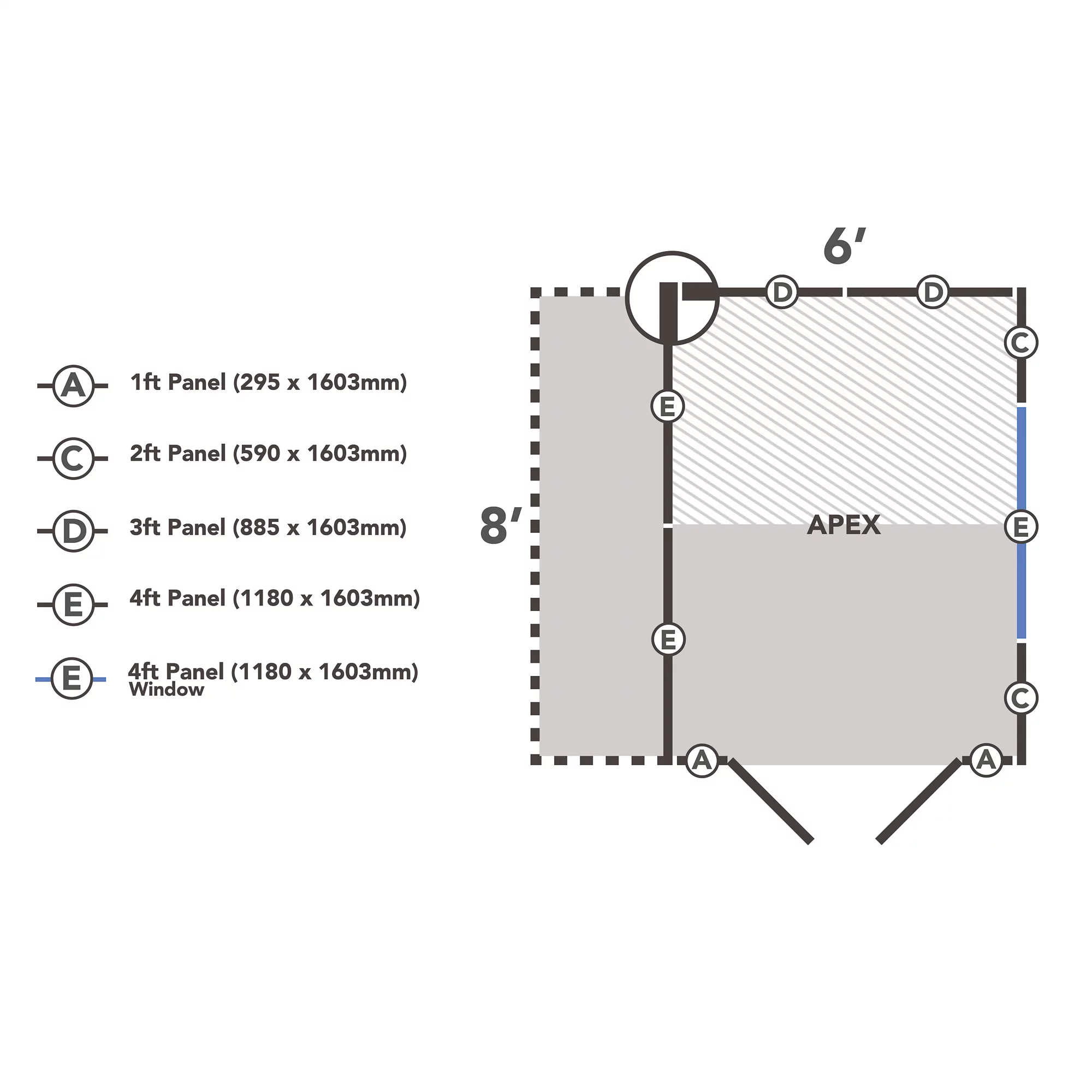 Forest Garden Apex Overlap Timber Shed - Assembly Service Included 6 Forest Garden Apex Overlap Timber Shed - Assembly Service Included - Image 4