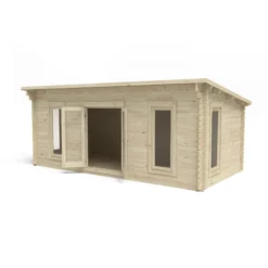 Forest Garden Arley 6x3 Toughened Glass Pent Loglap Solid Wood Cabin With Double Door - Assembly Service Included -Gardens and Outdoor forest garden arley 6x3 toughened glass pent loglap solid wood cabin with double door assembly service included5013053181539 04c bq