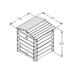 Forest Garden Beehive Composter 250L -Gardens and Outdoor forest garden beehive composter 250l5013053134870 01t