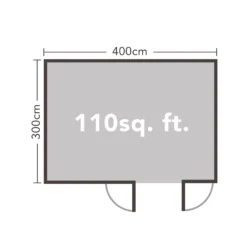 Forest Garden Chiltern 4x3 Toughened Glass Pent Loglap Solid Wood Cabin With Double Door - Assembly Service Included -Gardens and Outdoor forest garden chiltern 4x3 toughened glass pent loglap solid wood cabin with double door assembly service included5013053181669 02t bq