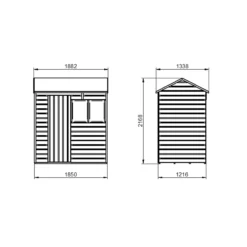 Forest Garden Delamere Range 6x4 Ft Reverse Apex Shiplap Wooden 2 Windows Shed With Floor -Gardens and Outdoor forest garden delamere range 6x4 ft reverse apex shiplap wooden 2 windows shed with floor5013053182697 01t