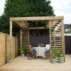 Forest Garden Dining Rectangular Pergola, (H)2400mm (W)3040mm 2 Forest Garden Dining Rectangular Pergola, (H)2400mm (W)3040mm -Gardens and Outdoor forest garden dining rectangular pergola h 2400mm w 3040mm5013053139998 01i