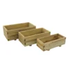 Forest Garden Durham Wooden Rectangular Planter, Pack Of 3 -Gardens and Outdoor forest garden durham wooden rectangular planter pack of 35013053154526 01c BQ