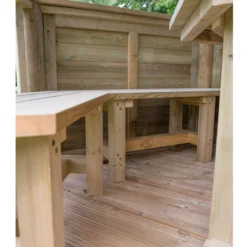 Forest Garden Furnished Hexagonal Gazebo, (W)3.78m (D)3.27m 23 Forest Garden Furnished Hexagonal Gazebo, (W)3.78m (D)3.27m -Gardens and Outdoor forest garden furnished hexagonal gazebo w 3 78m d 3 27m5013053172469 06i