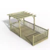 Forest Garden Grey Pergola & Decking Kit, X4 Post X5 Balustrade (H) 2.5m X (W) 5.2m - Canopy Included 1 Forest Garden Grey Pergola & Decking Kit, X4 Post X5 Balustrade (H) 2.5m X (W) 5.2m - Canopy Included -Gardens and Outdoor forest garden grey pergola decking kit x4 post x5 balustrade h 2 5m x w 5 2m canopy included5013053192733 01c
