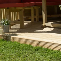 Forest Garden Hexagonal Gazebo With Cedar Roof, (W)4.26m (D)3.69m -Gardens and Outdoor forest garden hexagonal gazebo with cedar roof w 4 26m d 3 69m5013053163405 02i