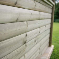 Forest Garden Hexagonal Gazebo With Cedar Roof, (W)4.26m (D)3.69m -Gardens and Outdoor forest garden hexagonal gazebo with cedar roof w 4 26m d 3 69m5013053163405 06i