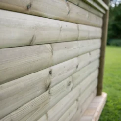 Forest Garden Hexagonal Gazebo With Cedar Roof, (W)4.9m (D)4.24m -Gardens and Outdoor forest garden hexagonal gazebo with cedar roof w 4 9m d 4 24m5013053163436 04i