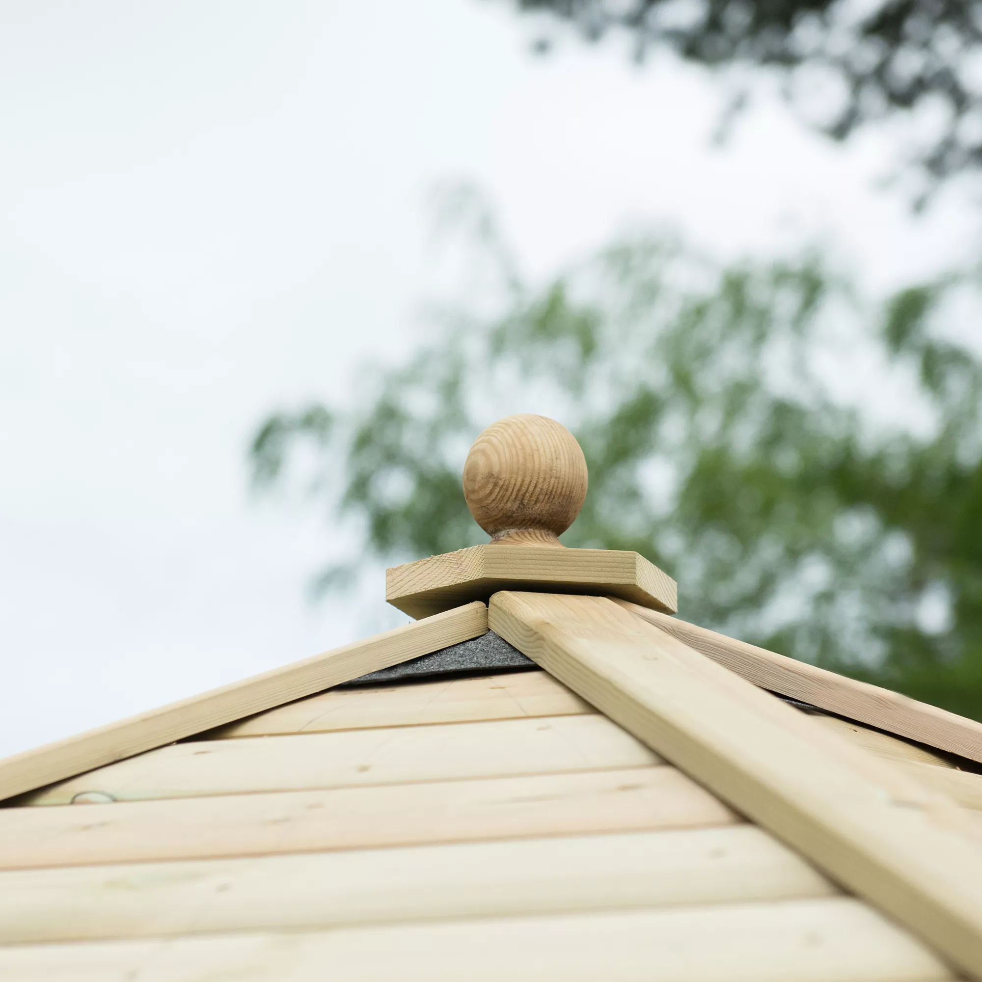 Forest Garden Hexagonal Gazebo With Timber Roof, (W)4.26m (D)3.69m 6 Forest Garden Hexagonal Gazebo With Timber Roof, (W)4.26m (D)3.69m - Image 4