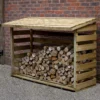 Forest Garden Large Timber 6x3 Ft Pent Log Store -Gardens and Outdoor forest garden large timber 6x3 ft pent log store5013053189924 01i