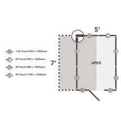 Forest Garden Lean To Shed Kit, (H)2046mm (W)2307mm (D)2181mm - Assembly Service Included -Gardens and Outdoor forest garden lean to shed kit h 2046mm w 2307mm d 2181mm assembly service included5013053190791 02t