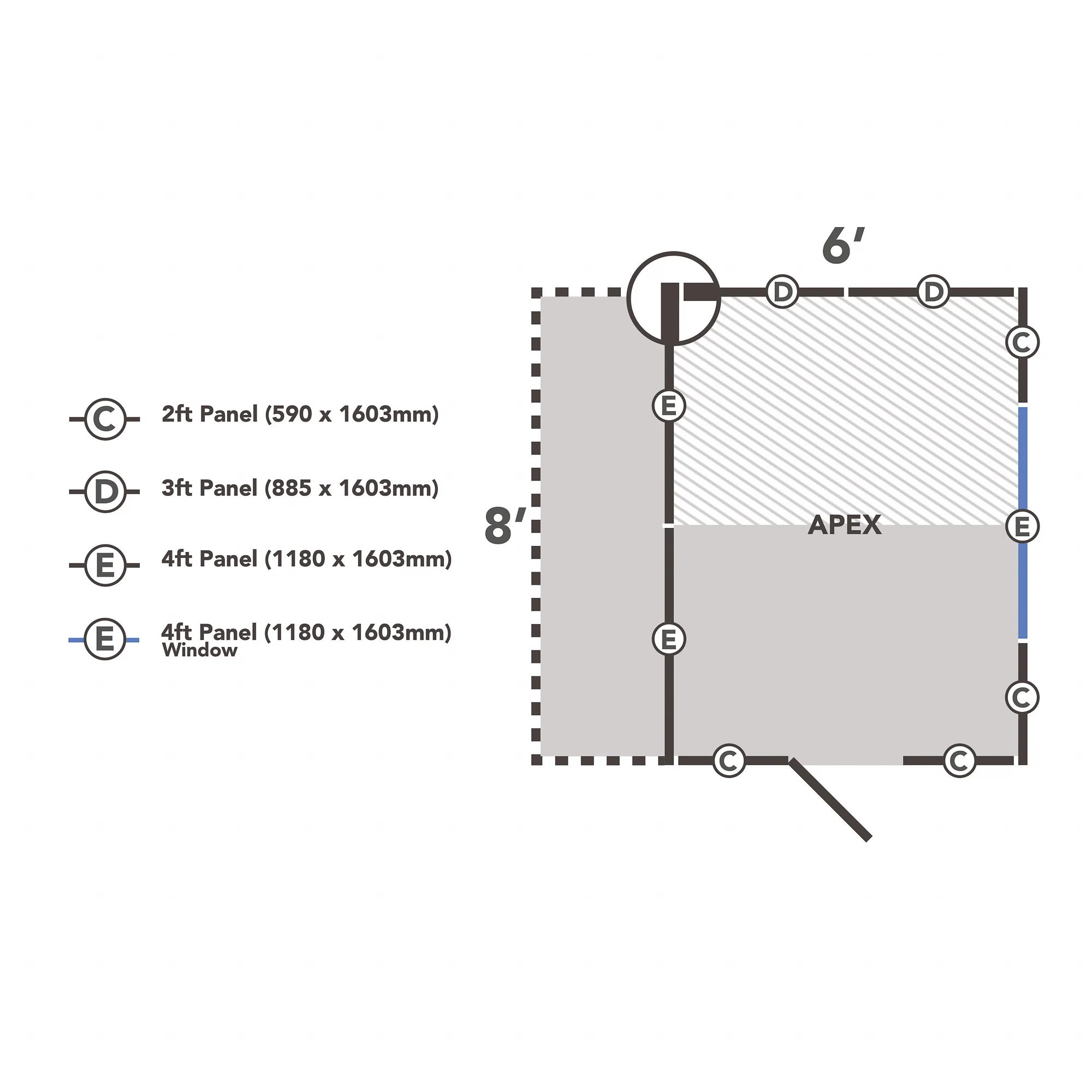 Forest Garden Lean To Shed Kit, (H)2133mm (W)2646mm (D)2420mm - Assembly Service Included 6 Forest Garden Lean To Shed Kit, (H)2133mm (W)2646mm (D)2420mm - Assembly Service Included - Image 4