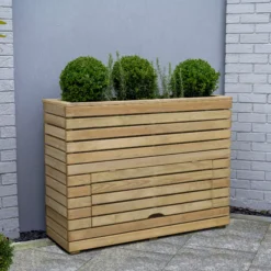 Forest Garden Linear Natural Timber Rectangular Planter (H) 91.1cm X (W) 120cm -Gardens and Outdoor forest garden linear natural timber rectangular planter h 91 1cm x w 120cm5013053190241 01i