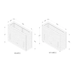 Forest Garden Linear Natural Timber Rectangular Planter (H) 97.2cm X (W) 120cm 13 Forest Garden Linear Natural Timber Rectangular Planter (H) 97.2cm X (W) 120cm -Gardens and Outdoor forest garden linear natural timber rectangular planter h 97 2cm x w 120cm5013053190425 01t