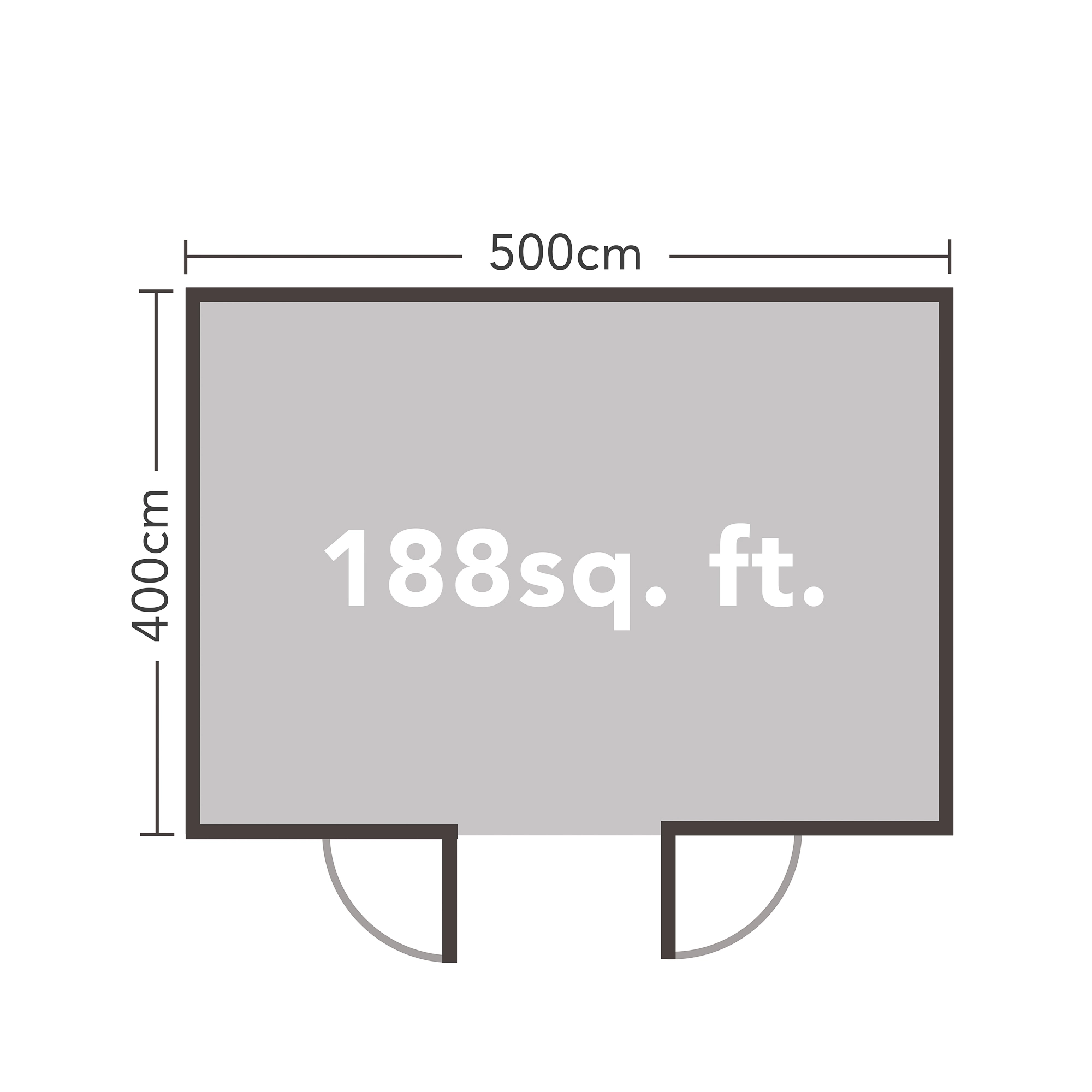 Forest Garden Mendip 5x4 Toughened Glass Pent Loglap Solid Wood Cabin With Double Door - Assembly Service Included 15 Forest Garden Mendip 5x4 Toughened Glass Pent Loglap Solid Wood Cabin With Double Door - Assembly Service Included - Image 13