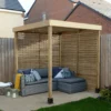 Forest Garden Modular Square Pergola, (H)2045mm (W)1970mm With 2 Pairs Of Screens 1 Forest Garden Modular Square Pergola, (H)2045mm (W)1970mm With 2 Pairs Of Screens -Gardens and Outdoor forest garden modular square pergola h 2045mm w 1970mm with 2 pairs of screens5013053183168 01c