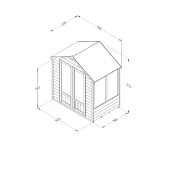 Forest Garden Oakley 6x4 Apex Overlap Solid Wood Summer House With Double Door - Assembly Service Included 11 Forest Garden Oakley 6x4 Apex Overlap Solid Wood Summer House With Double Door - Assembly Service Included -Gardens and Outdoor forest garden oakley 6x4 apex overlap solid wood summer house with double door assembly service included5013053188439 01t bq