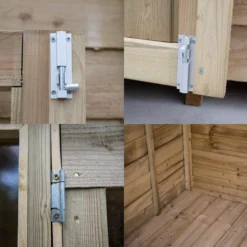 Forest Garden Oakley 7x7 Apex Overlap Solid Wood Summer House With Double Door - Assembly Service Included -Gardens and Outdoor forest garden oakley 7x7 apex overlap solid wood summer house with double door assembly service included5013053188422 37c bq