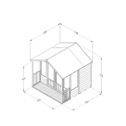 Forest Garden Oakley 7x7 Apex Overlap Solid Wood Summer House With Double Door (Base Included) - Assembly Service Included -Gardens and Outdoor forest garden oakley 7x7 apex overlap solid wood summer house with double door base included assembly service included5013053188705 01t bq