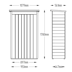 Forest Garden Overlap Wooden 3x2 Pent Garden Storage -Gardens and Outdoor forest garden overlap wooden 3x2 pent garden storage5013053162798 01t bq