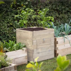 Forest Garden Potato Natural Timber Square Planter (H) 69.5cm X (W) 60cm 11 Forest Garden Potato Natural Timber Square Planter (H) 69.5cm X (W) 60cm -Gardens and Outdoor forest garden potato natural timber square planter h 69 5cm x w 60cm5013053190449 01i