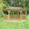 Forest Garden Premium Octagonal Gazebo, (W)5.27m (D)3.78m -Gardens and Outdoor forest garden premium octagonal gazebo w 5 27m d 3 78m5013053163467 01i bq