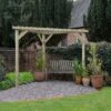 Forest Garden Slatted Corner Pergola, (H)2130mm (W)1470mm -Gardens and Outdoor forest garden slatted corner pergola h 2130mm w 1470mm5013053183199 01i bq