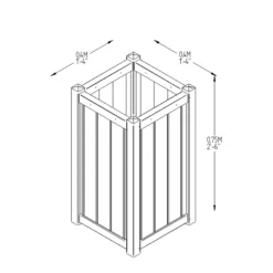 Forest Garden Slender Wooden Rectangular Planter -Gardens and Outdoor forest garden slender wooden rectangular planter5013053147450 01t BQ