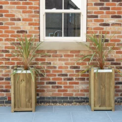 Forest Garden Slender Wooden Rectangular Planter -Gardens and Outdoor forest garden slender wooden rectangular planter5013053147450 02i bq