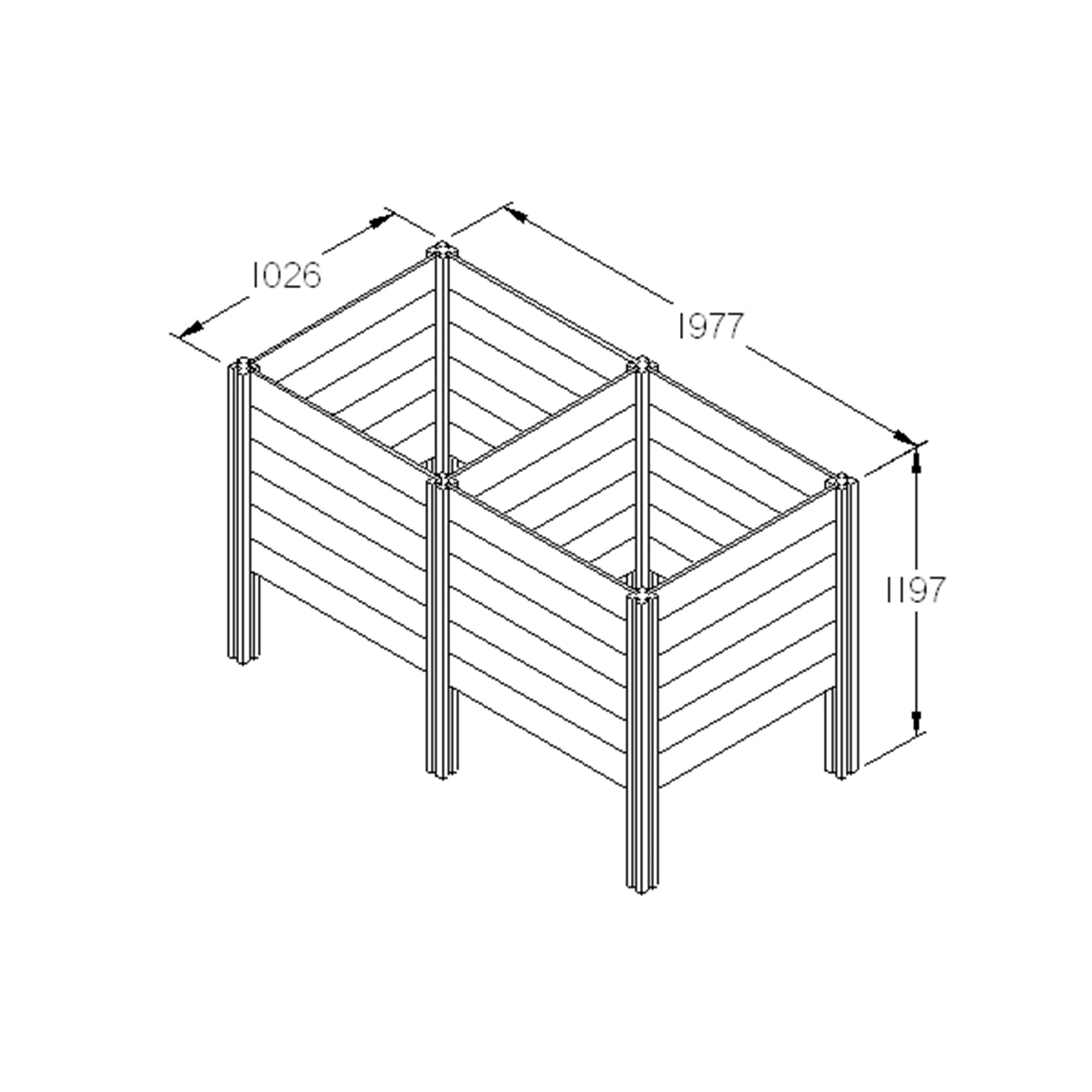 Forest Garden Slot Down Composter Extension Kit 650L 7 Forest Garden Slot Down Composter Extension Kit 650L - Image 5