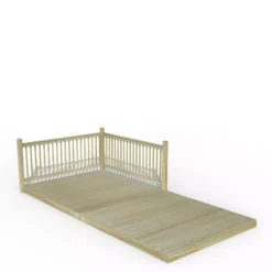 Forest Garden Softwood Decking Kit,, X3 Post X2 Balustrade (L) 1.31m X (W) 4.91m