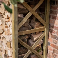 Forest Garden Timber 5x4 Ft Apex Wall Log Store 11 Forest Garden Timber 5x4 Ft Apex Wall Log Store -Gardens and Outdoor forest garden timber 5x4 ft apex wall log store5013053190746 03i