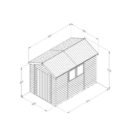 Forest Garden Timberdale 10x6 Ft Apex Tongue & Groove Wooden Shed With Floor -Gardens and Outdoor forest garden timberdale 10x6 ft apex tongue groove wooden shed with floor5013053188996 01t bq