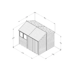Forest Garden Timberdale 10x8 Ft Reverse Apex Tongue & Groove Wooden 2 Door Shed With Floor -Gardens and Outdoor forest garden timberdale 10x8 ft reverse apex tongue groove wooden 2 door shed with floor5013053189016 01t bq
