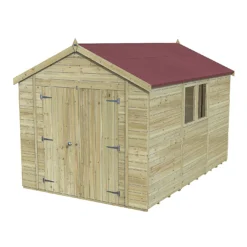 Forest Garden Timberdale 12x8 Ft Apex Tongue & Groove Solid Wood Shed With Floor (Base Included) -Gardens and Outdoor forest garden timberdale 12x8 ft apex tongue groove solid wood shed with floor base included 5013053189139 01c bq