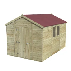 Forest Garden Timberdale 12x8 Ft Apex Tongue & Groove Wooden Shed With Floor (Base Included) -Gardens and Outdoor forest garden timberdale 12x8 ft apex tongue groove wooden shed with floor base included 5013053189085 01c bq