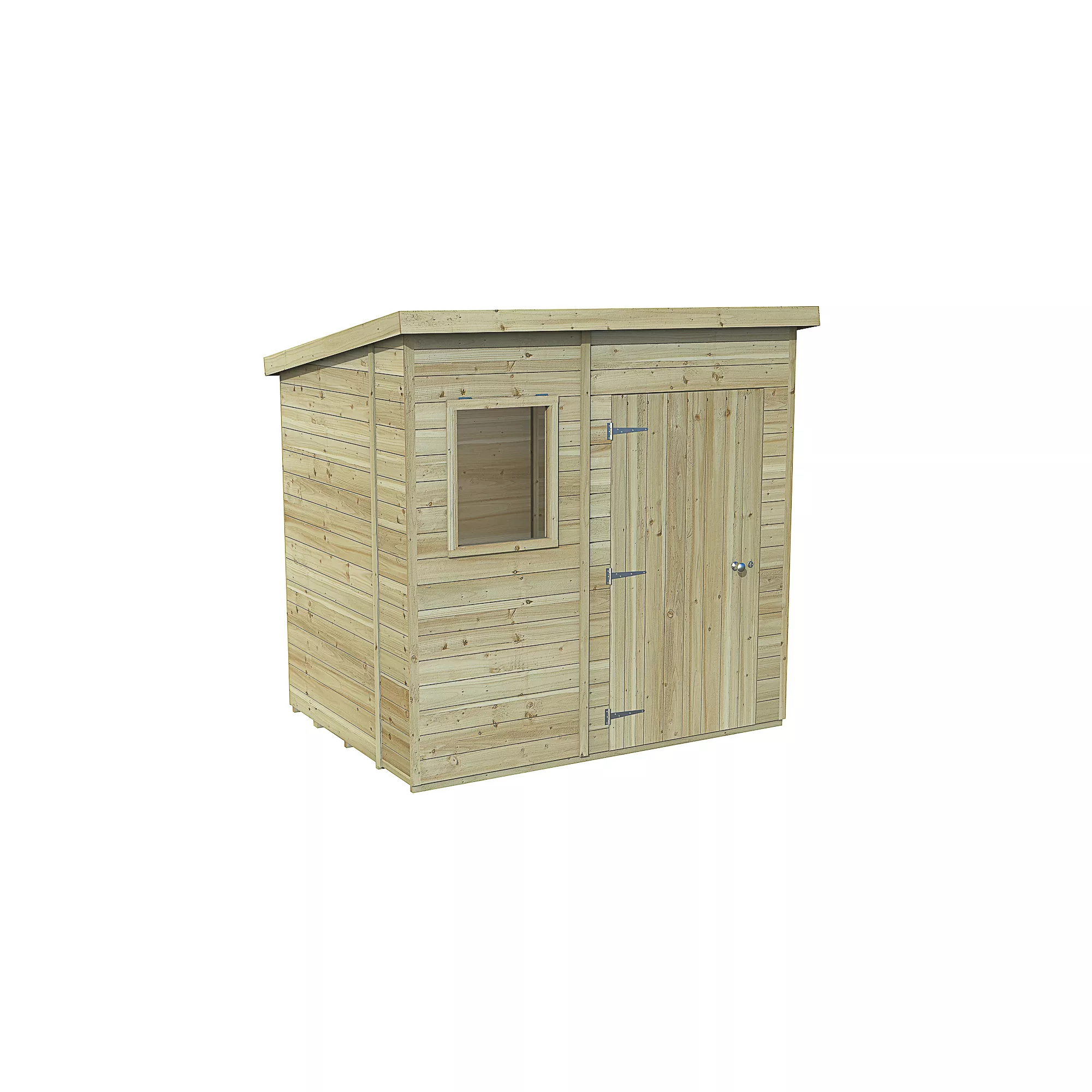 Forest Garden Timberdale 7x5 Ft Pent Tongue & Groove Wooden Shed With Floor 4 Forest Garden Timberdale 7x5 Ft Pent Tongue & Groove Wooden Shed With Floor - Image 2
