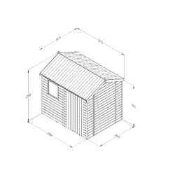 Forest Garden Timberdale 8x6 Ft Reverse Apex Tongue & Groove Wooden Shed With Floor 7 Forest Garden Timberdale 8x6 Ft Reverse Apex Tongue & Groove Wooden Shed With Floor -Gardens and Outdoor forest garden timberdale 8x6 ft reverse apex tongue groove wooden shed with floor5013053188934 01t bq