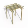 Forest Garden Ultima Cream Pergola & Decking Kit, X4 Post (H) 2.4m X (W) 2.4m - Canopy Included -Gardens and Outdoor forest garden ultima cream pergola decking kit x4 post h 2 4m x w 2 4m canopy included5013053192252 01c