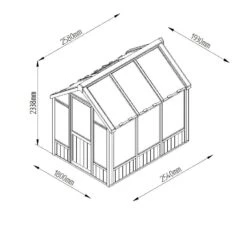 Forest Garden Vale Natural Timber 8x6 Greenhouse -Gardens and Outdoor forest garden vale natural timber 8x6 greenhouse5013053153857 01t