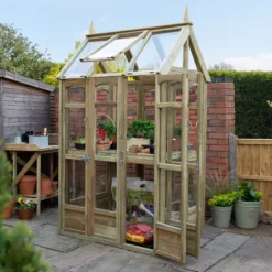 Forest Garden Victorian Walk Around 4x3 Greenhouse With Auto Vent -Gardens and Outdoor forest garden victorian walk around 4x3 greenhouse with auto vent5013053176368 01i