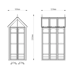 Forest Garden Victorian Walk Around 4x3 Greenhouse With Auto Vent -Gardens and Outdoor forest garden victorian walk around 4x3 greenhouse with auto vent5013053176368 01t