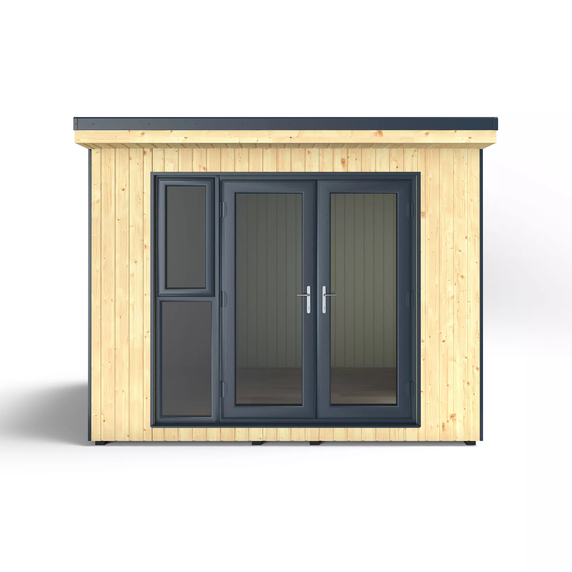 Forest Garden Xtend+ 10x9 Pent Tongue & Groove Garden Office With Double Door 6 Forest Garden Xtend+ 10x9 Pent Tongue & Groove Garden Office With Double Door - Image 4