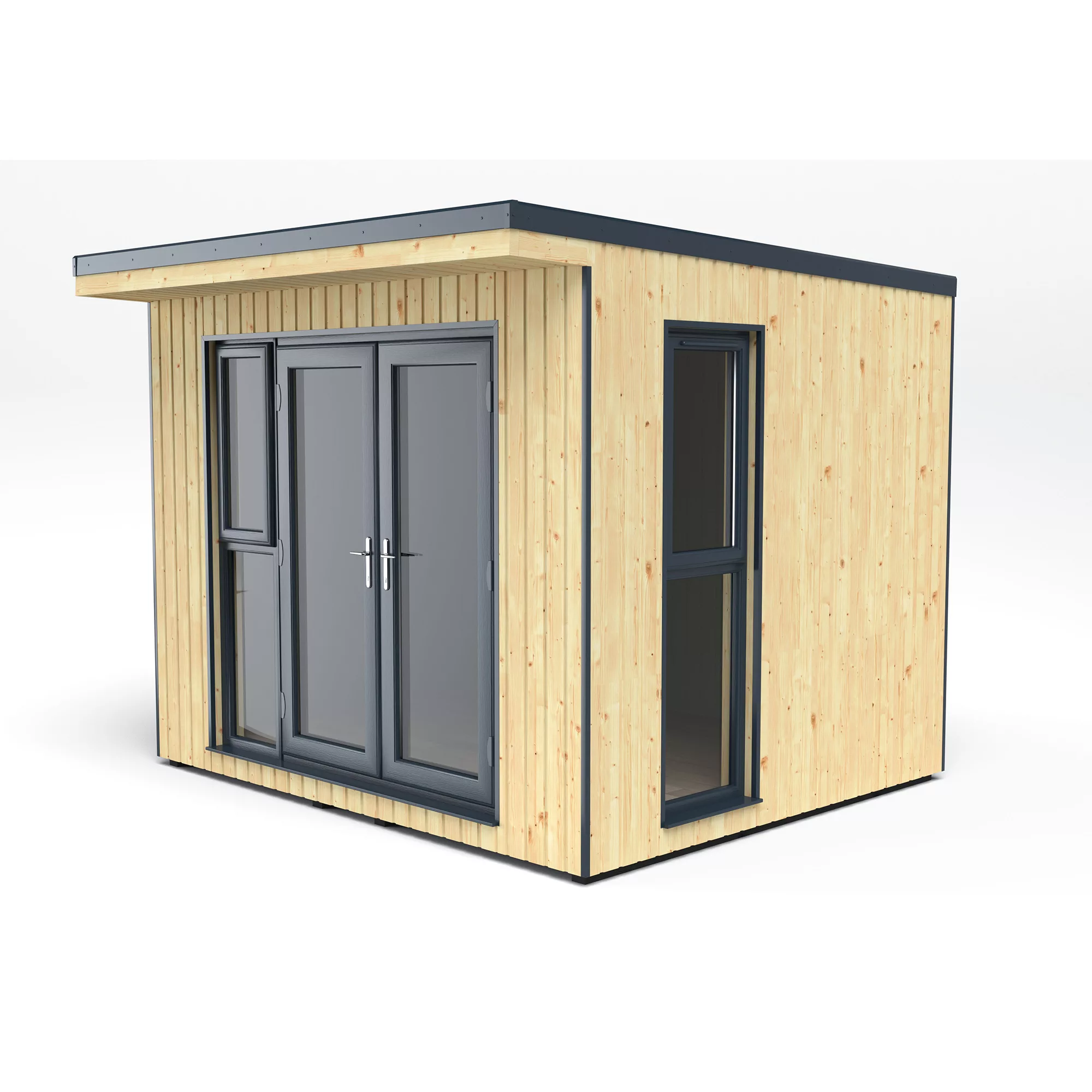 Forest Garden Xtend+ 10x9 Pent Tongue & Groove Garden Office With Double Door 5 Forest Garden Xtend+ 10x9 Pent Tongue & Groove Garden Office With Double Door - Image 3