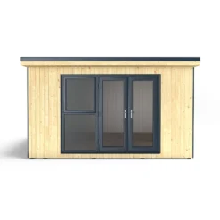 Forest Garden Xtend+ 13x11 Pent Tongue & Groove Garden Office -Gardens and Outdoor forest garden xtend 13x11 pent tongue groove garden office5013053183632 01c