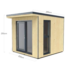 Forest Garden Xtend+ 8x9 Pent Tongue & Groove Garden Office -Gardens and Outdoor forest garden xtend 8x9 pent tongue groove garden office5013053183557 01t