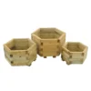 Forest Garden York Wooden Hexagonal Planter, Pack Of 3 -Gardens and Outdoor forest garden york wooden hexagonal planter pack of 35013053154533 02c BQ