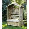 Forest Lyon Lattice Arbour, (H)2000mm (W)1560mm (D)670mm - Assembly Required -Gardens and Outdoor forest lyon lattice arbour h 2000mm w 1560mm d 670mm assembly required5013053154694 01i
