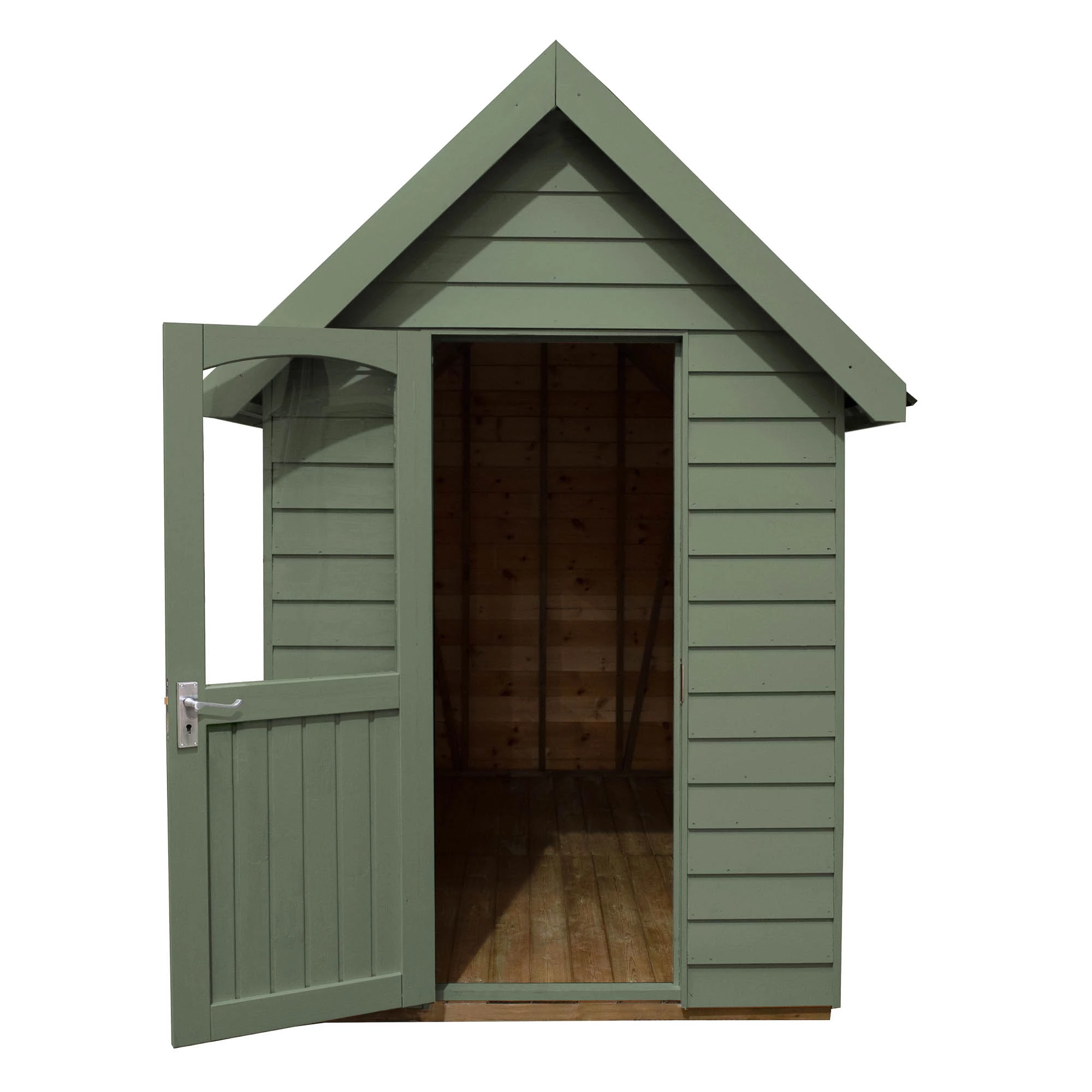 Forest Retreat 8x5 Apex Pressure Treated Overlap Green Shed With Floor - Assembly Service Included 6 Forest Retreat 8x5 Apex Pressure Treated Overlap Green Shed With Floor - Assembly Service Included - Image 4