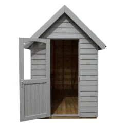Forest Retreat 8x5 Apex Pressure Treated Overlap Grey Shed With Floor - Assembly Service Included -Gardens and Outdoor forest retreat 8x5 apex pressure treated overlap grey shed with floor assembly service included5013053176511 04c bq